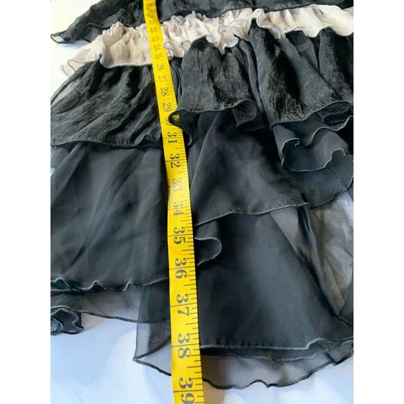 Rachael & Chloe Ruffle Dress Rose Flower Design Strapless‎ Size Small RN# 127981 - Picture 9 of 9